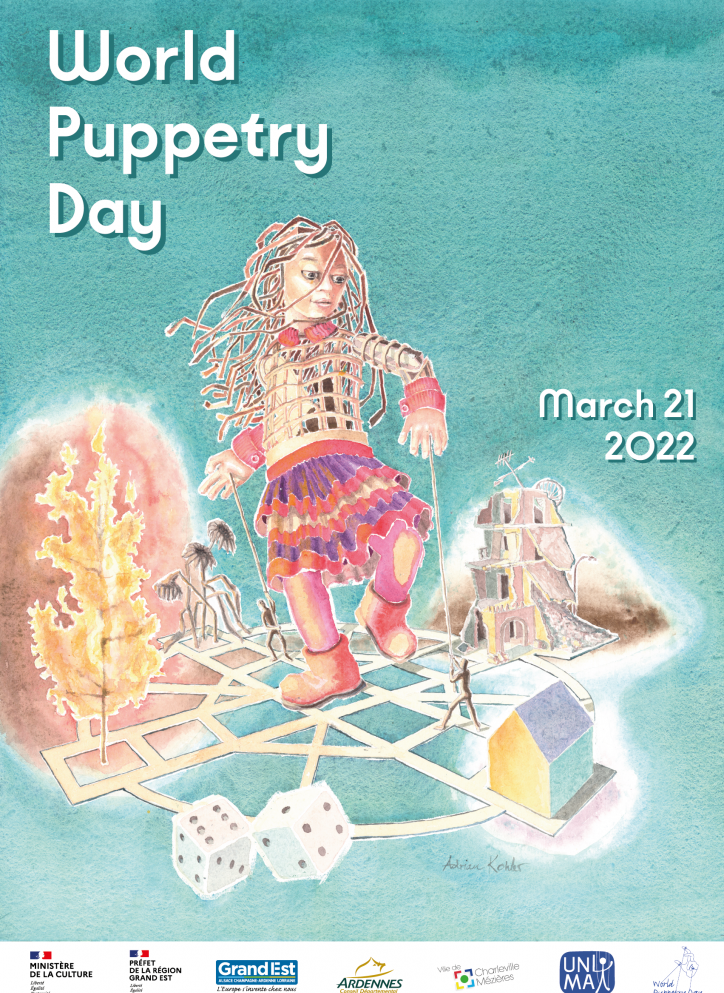 World Puppetry Day 2022 – oficiálny plagát UNIMA